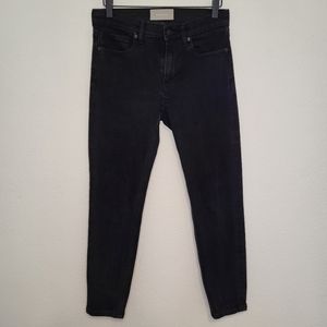 Everlane Ankle High Rise Crop Black Jeans size 26